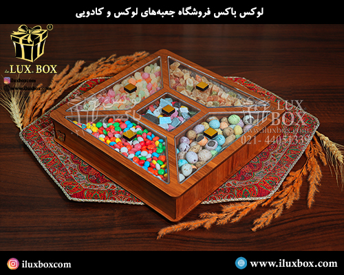 جعبه چوبی برش لیزری لوکس باکس