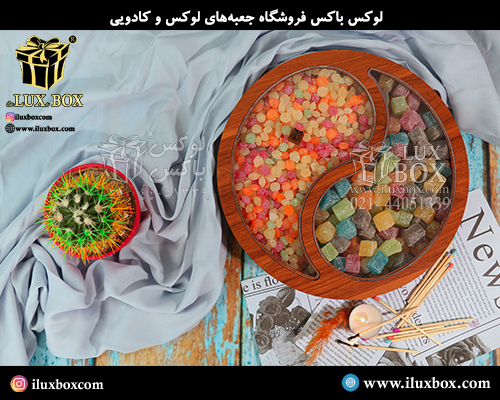 جعبه چوبی برش لیزری لوکس باکس