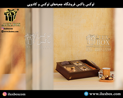 جعبه چوبی برش لیزری لوکس باکس