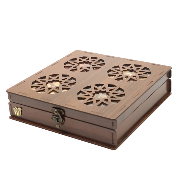 جعبه چوبی برس لیزری لوکس باکس