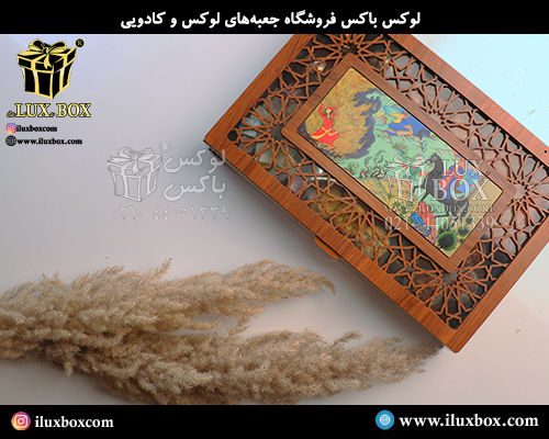 جعبه چوبی برش لیزری لوکس باکس