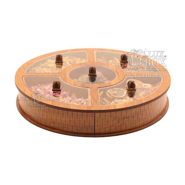 باکس دمنوش دایره ای لوکس باکس 