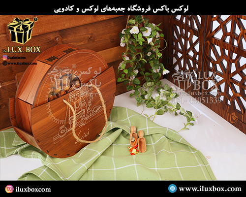 جعبه چوبی برش لیزری لوکس باکس 