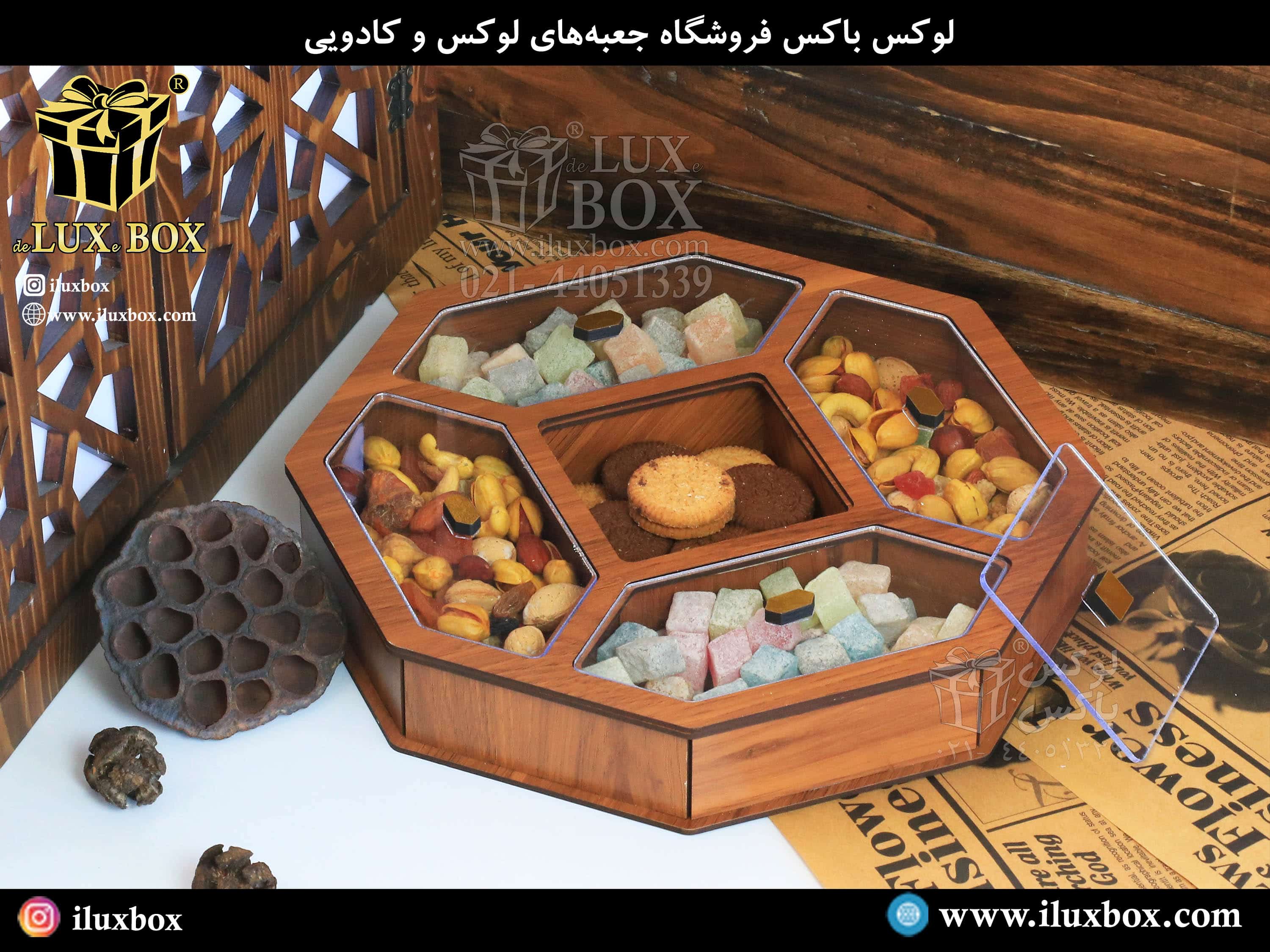 سفارش سازی جعبه چوبی با حک و برش لیزری دلخواه برای محصولات مختلف