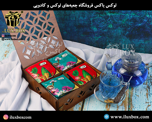 جعبه چوبی برش لیزری لوکس باکس