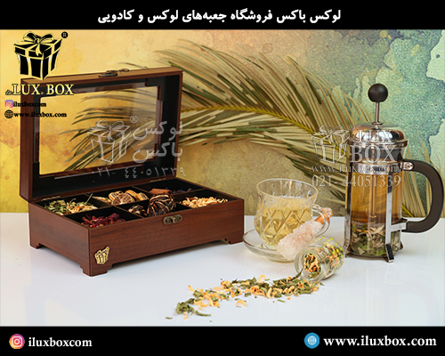 جعبه چوبی برش لیزری لوکس باکس