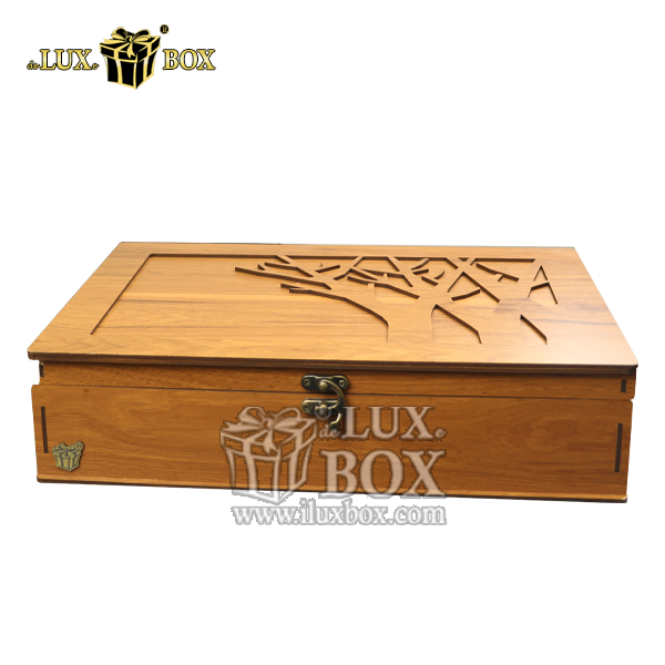 جعبه دمنوش پذیرایی چای کیسه ای تی بگ چوبی لوکس باکس کد LB10