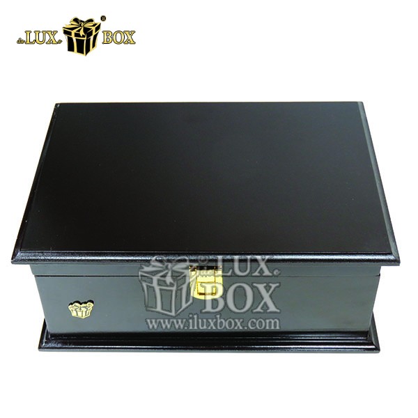 جعبه نفیس دمنوش پذیرایی چای کیسه ای تی بگ چوبی لوکس باکس  کد LB103-B