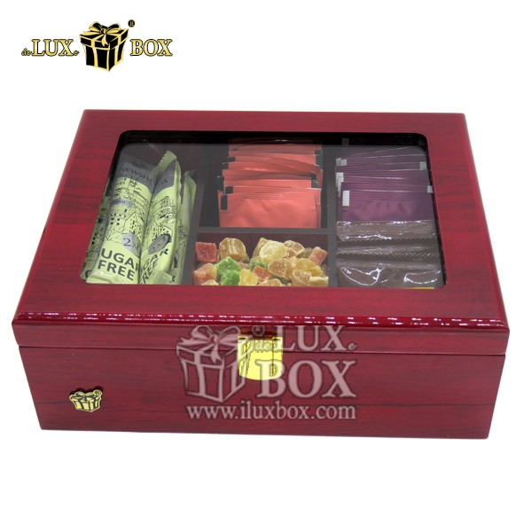 جعبه دمنوش پذیرایی چای کیسه ای تی بگ چوبی لوکس باکس کد LB110-LM , جعبه ، جعبه چوبی ، جعبه دمنوش ،جعبه پذیرایی دمنوش، جعبه چوبی پذیرایی ،جعبه پذیرایی ، جعبه ارزان دمنوش،جعبه پذیرایی و دمنوش ، جعبه کادویی دمنوش