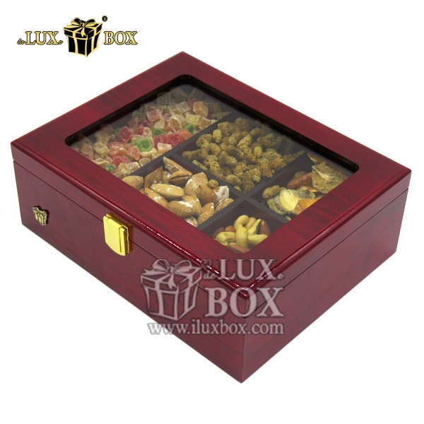 جعبه آجیل خشکبار پذیرایی چوبی لوکس باکس کد LB110-LM , لوکس باکس،جعبه ، جعبه آجیل، جعبه آجیل و خشکبار،آجیل، خشکبار،بسته بندی آجیل،، جعبه پذیرایی،جعبه آجیل پذیرایی،باکس کادویی آجیل